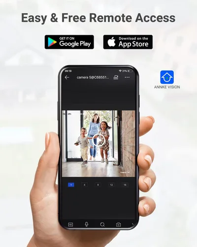 Vista 5 de ANNKE Paquete de 2 cámaras de seguridad PoE de 5MP con micrófono/audio, cámaras IP para exteriores con lente gran angular de 0.110 in, visión