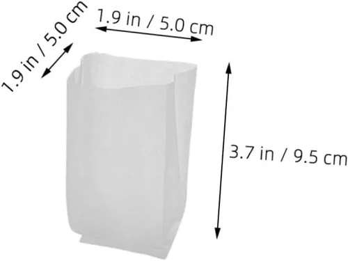 Vista 2 de 200pcs Non-Woven Fabric Grow Bags for Seedlings, White Xmas