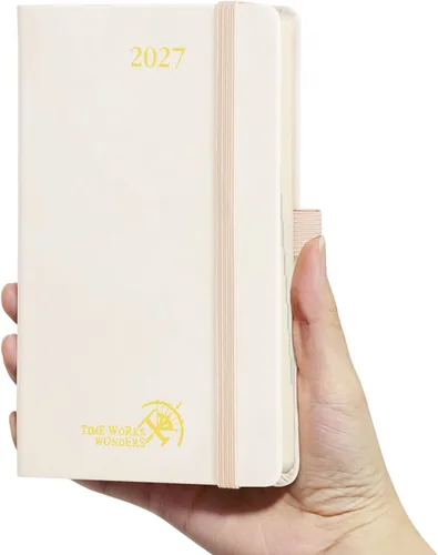 Vista 14 de POPRUN Agenda semanal y mensual 2027, libro de citas grande de 8.5 x 10.5 Verde oliva