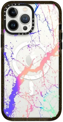 Vista 167 de CASETiFY Funda Impact para iPhone 13 [Protección contra caídas de grado militar 4X de 8.2 pies/Compatible con Magsafe] - #1 Mom - Transparente