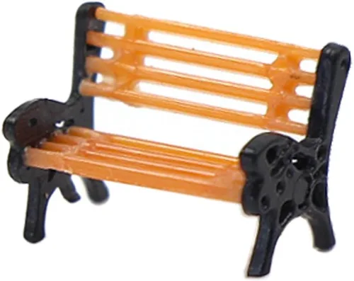 Vista 6 de 10pcs Park Banches Modelo Tren 1:150 Banco 0.4 in o 0.42inch Silla Settee N Escala Railway Layout Nuevo