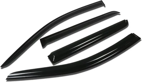 Vista 25 de Auto Dynasty 2 piezas viseras de ventana con cinta adhesiva protector de lluvia compatible con Dodge Stratus Chrysler Sebring 2001-2005 Cupé de 2