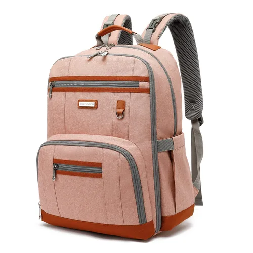 Vista 23 de BILLITON MSHI Mochila Bolsa para Pañales (Gris), Moderno