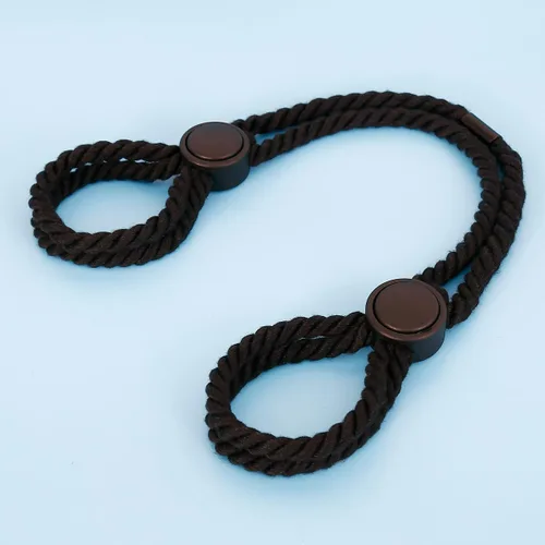 Vista 2 de Tobilleras de cuerda para mujer, restricción de cadena corporal, arnés de pierna de mano, esposas rojas, cinturón, rave, ajustable, accesorios
