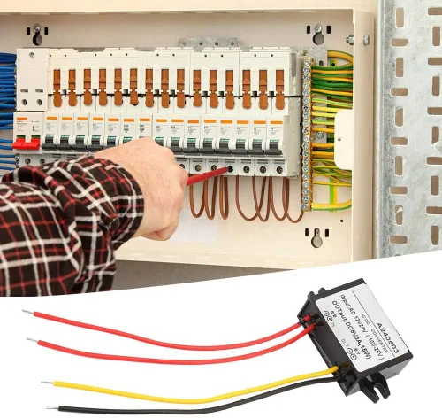 Vista 4 de Convertidor reductor de CA a CC Buck, regulador de voltaje impermeable Buck módulo de alimentación para convertidor reductor de automóvil