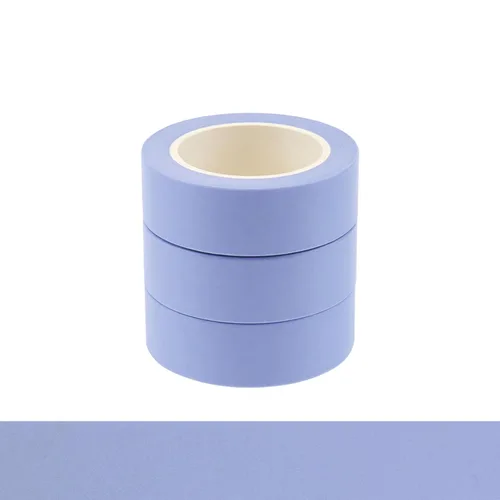 Vista 8 de NatSumeBasics 3 Cintas Washi Azul Claro Lisas Cinta Adhesiva Decorativa para Enmascarar, 32 Pies Cintas Autoadhesivas para Embalaje Decoración