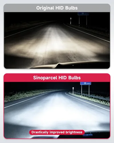 Vista 5 de Lámpara de faros Xenon HID D1S D3S - 4300K 6000K 8000K - 2 unidades - Sinoparcel, 6000K