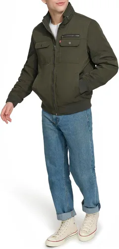 Vista 8 de Levi's para hombres Bombardero Utilitario con cuello de pie para hombre Levi's