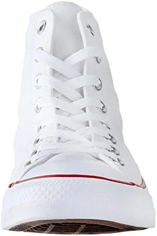 Vista 3 de Converse - Tenis Chuck Taylor All Star de cuero de alta calidad, de tobillo alto, para niño, blanco (Optical White)