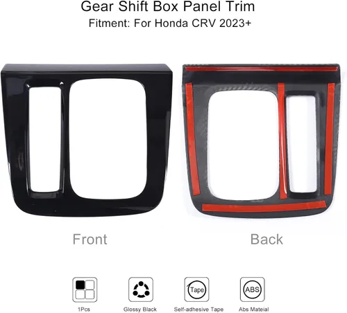 Vista 2 de AntBooBoo para Honda CRV 2023 2024 2025 Panel Protector de Cambios de Palanca de Control Central, Accesorio de Cubierta Interior para CR-V LX EX