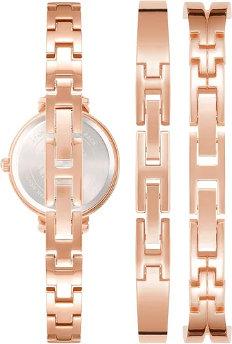 Vista 8 de Anne Klein AK/2245 - Juego de reloj de pulsera con detalles de cristal prémium para mujer