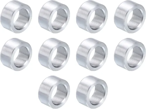 Vista 34 de uxcell 10 piezas de espaciador de aluminio con 1/2" de diámetro interno x 1" de diámetro exterior x 1" de longitud, con acabado liso, espaciador