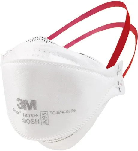 Vista 4 de 3M Aura Respirador de partículas, 1870+, 1870Plus, NIOSH, N95, caja a granel de 440