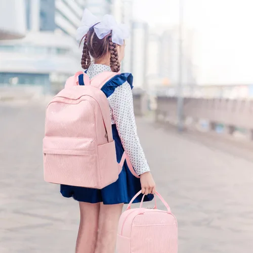 Vista 7 de Meisohua Mochila escolar para adolescentes, niñas, niños, mochila para escuela primaria, bolsa de libros para niños, mochila para el almuerzo