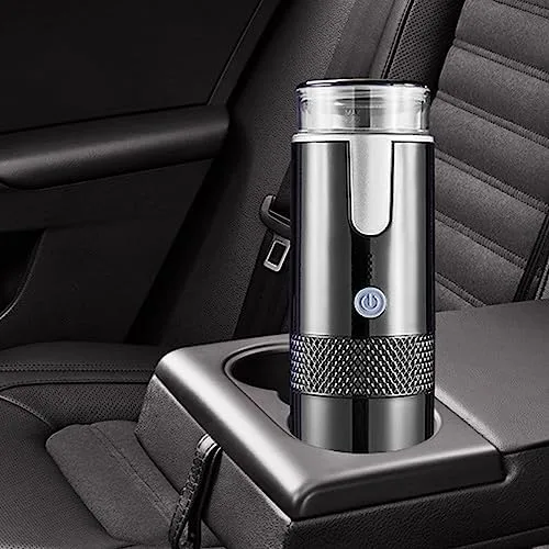 Vista 3 de VGEBY Cafetera portátil, mini cafetera de mano inalámbrica tipo C recargable con batería de 1200 mAh para viajes y campamento
