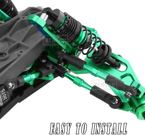 Vista 3 de Tensores de aluminio Camber Links Upgrades Part para 1/10 Slash 2WD/Stampede 2WD/Rustler 2WD/Bandit 2WD, tensores de aleación Camber Links Hops Up