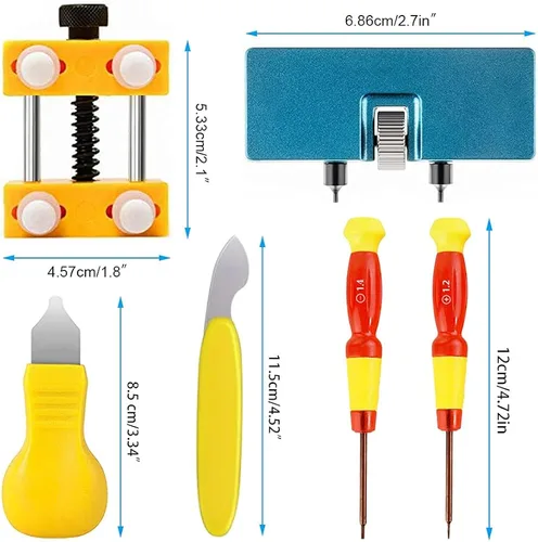 Vista 2 de BYNIIUR Watch Battery Replacement Tool Kit, Watch Repair Kit, Watch Back Remover Tool, Watch Tool Kit, Watch Case Back Opener, Watch Repair Tools &