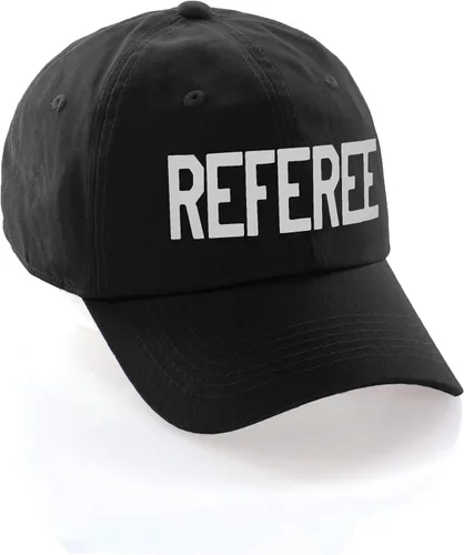 Vista 2 de Sombrero de árbitro clásico de algodón de perfil bajo sin estructura ajustable Strapback