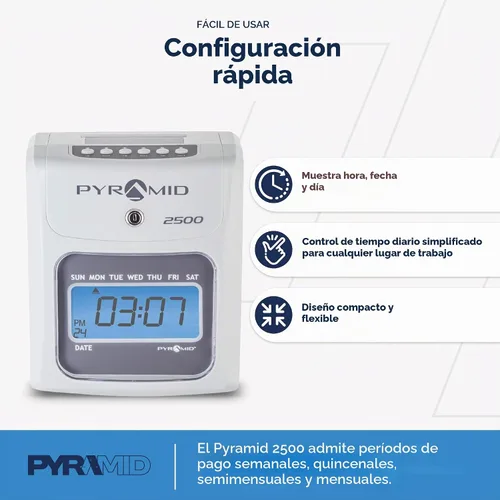 Vista 5 de Pyramid Time Systems Reloj de tiempo de alineación automática 2500, kit