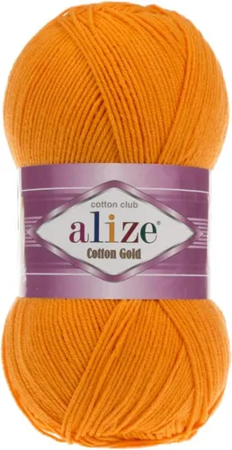 Vista 4 de 55% algodón 45% acrílico Alize Cotton Gold Yarn 1 madeja/bola 3.53 oz 360 yardas (1-crema)