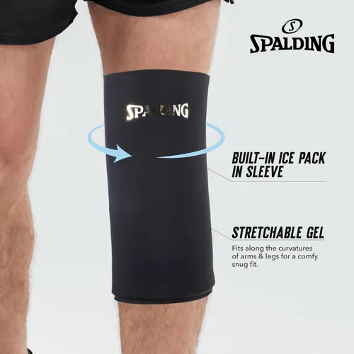 Vista 3 de Spalding - Manga de gel para rodilla y muslo, terapia de frío caliente, compresión reutilizable