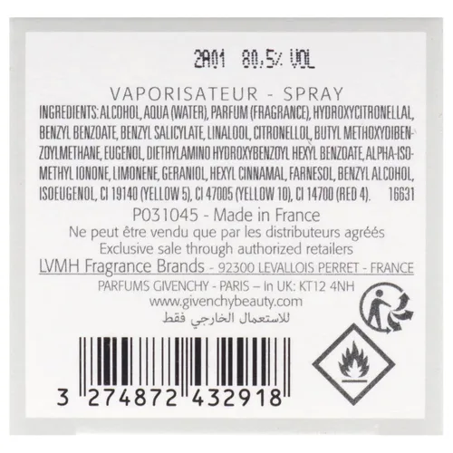 Vista 6 de Givenchy Ysatis Eau De Toilette Spray para mujer, 3.3 Fl Oz