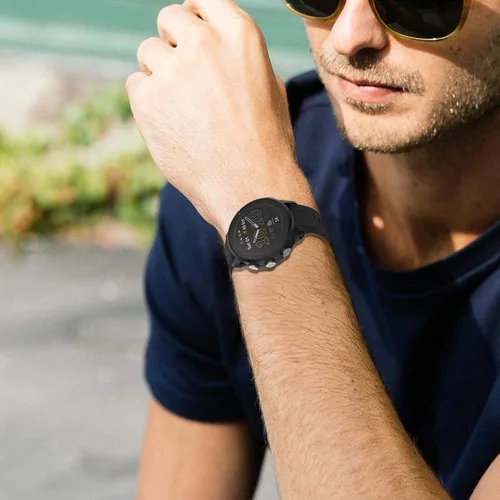 Vista 3 de ISABAKE Correa de reloj para Garmin Forerunner 955/945/745, correa de repuesto de silicona de 0.866 in para pulseras Fenix 5/6/Approach S60 Blanco