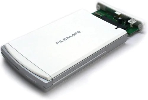 Vista 3 de Wintec Filemate - Carcasa para disco duro externo USB 2.0 de 2.5 pulgadas, color blanco (HDG-SU2-W-FM)