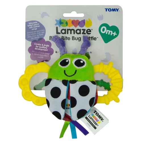 Vista 4 de LAMAZE Sonajero Bitty Bite Bug de 4.5 pulgadas (paquete de 1)