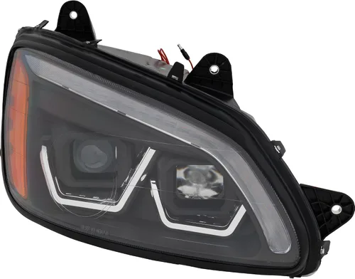 Vista 14 de Garage-Pro Bombillas LED para faros delanteros del lado del pasajero para Kenworth T880 2014-2022, carcasa negra, faros LED que reemplazan a #