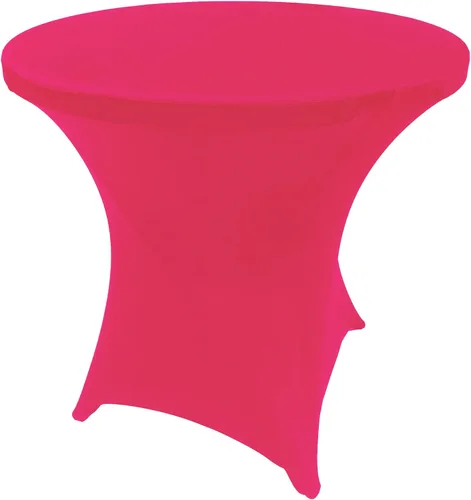 Vista 34 de Mantel de cóctel de elastano redondo de 24 pulgadas x 30 pulgadas de alto, color negro