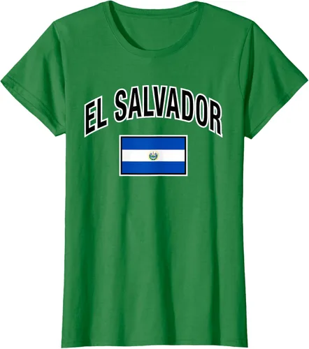 Vista 30 de Camiseta salvadoreña Orgullosa Bandera de El Salvador, Negro