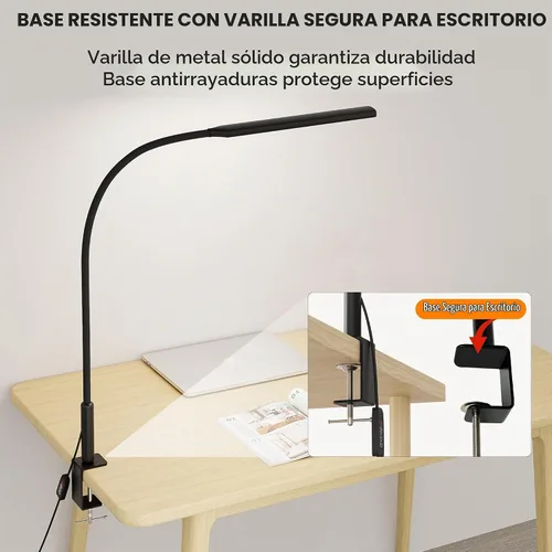 Vista 7 de Luz LED de rompecabezas de 18 W con abrazadera, lámpara