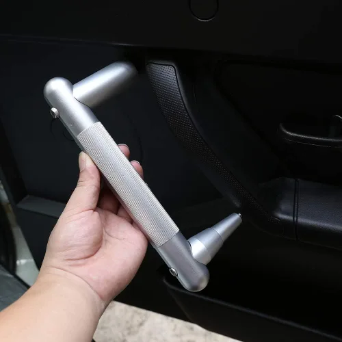 Vista 3 de Aleación de aluminio del coche Interior manija de puerta Trim para LADA NIVA Accesorios de coche 2pcs