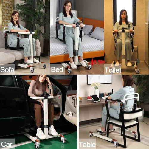 Vista 6 de Silla de transferencia de paciente, silla de ruedas elevadora de paciente para el hogar, elevador de silla de ruedas para automóvil, silla