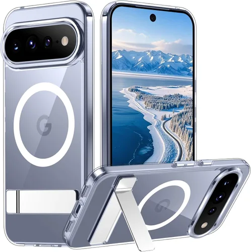 Vista 137 de Temdan Funda para Samsung Galaxy Z Fold 8, compatible con MagSafe, protector de pantalla HD integrado y función atril, protección de bisagra Negro