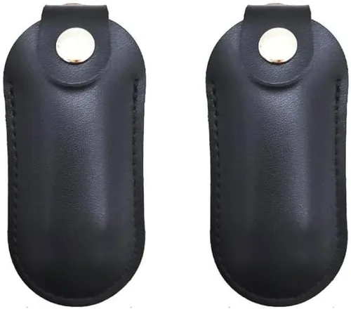 Vista 4 de 2 unids Dermis USB caja de almacenamiento cubierta de cuero para unidad flash USB fácil almacenamiento (elipsoid)