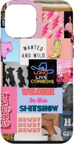 Vista 16 de Pink Western Indie Cowgirl Aesthetic Yeehaw Howdy Country - Carcasa para iPhone 17