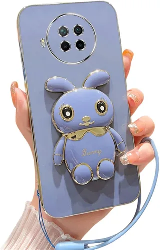 Vista 9 de Funda compatible con Redmi Note 9 Pro Funda de teléfono TPU Silicona Soporte galvanizado Suave Durable Caída Protección a prueba de golpes para 7
