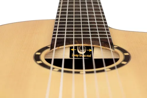 Vista 8 de Family Series Pro - Guitarra clásica de nailon acústico eléctrico de 7 cuerdas con bolsa