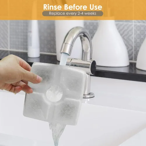 Vista 7 de Comsmart Juego de filtros de fuente para mascotas, 3 filtros de fuente de agua de repuesto para gatos con sistema de filtración triple para fuente