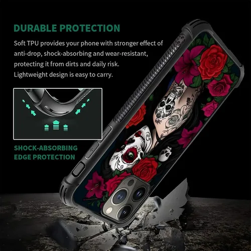 Vista 646 de Funda compatible con iPhone 15, diseño de elefantes africanos, diseño increíble a prueba de golpes, antiarañazos, carcasa trasera de policarbonato