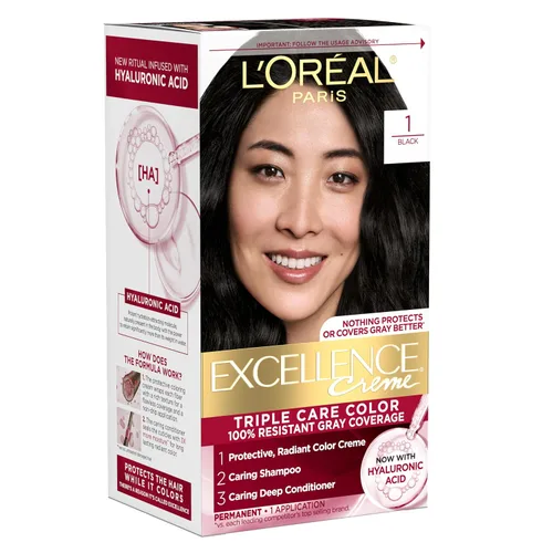 Vista 47 de L'Oreal Paris Excellence Crème Tinte Permanente para el Cabello, Color de Cabello de Triple Cuidado con Complejo Pro-Keratina para una Cobertura