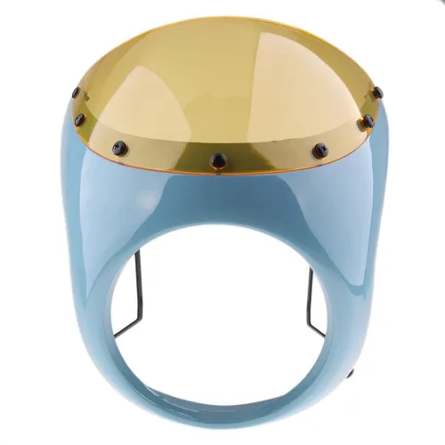 Vista 6 de Baosity - Pantalla de carenado universal para manillar de estilo retro, para faros delanteros de 7 pulgadas