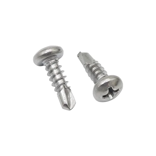 Vista 2 de Tornillos autorroscantes de acero inoxidable 410 #8 x 1/2" (13mm) Tornillos autoperforantes Phillips Pan Head Tornillos autoperforantes 100 piezas