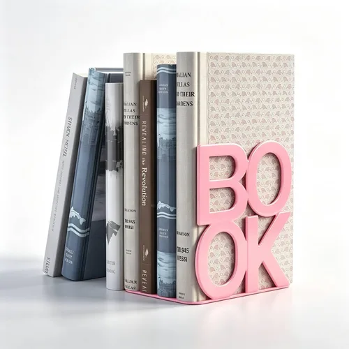 Vista 22 de Extremos para libros, soportes decorativos de metal para libros, libros, diseño de apariencia única, resistente Tapón de metal antideslizante