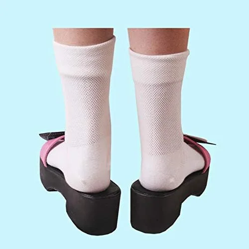 Vista 2 de COSGOGO Juego de anime Kamisato Ayaka - Zapatos de cosplay para fiestas de Halloween, juego de rol, mujeres y hombres