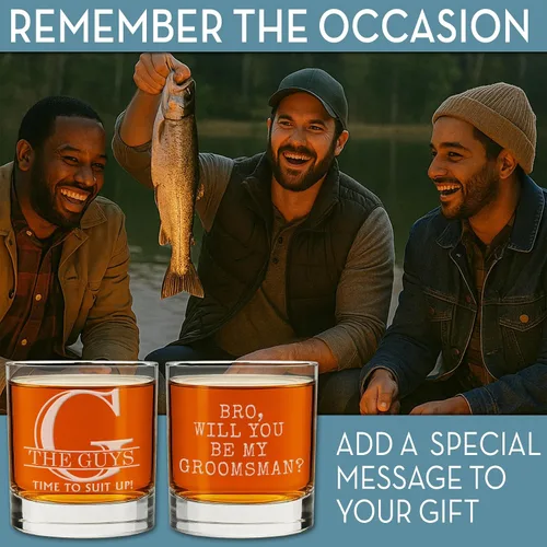 Vista 4 de Vaso de whisky personalizado para el Día del Padre, 11 onzas, regalos de whisky personalizados para hombres, vidrio borbón grabado, regalos
