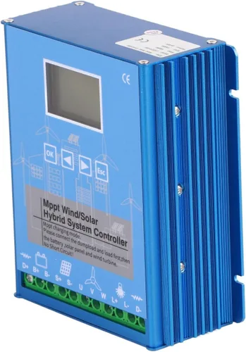 Vista 8 de Controlador solar eólico de 24V 48V MPPT, controlador de energía LCD universal, energía eólica y fotovoltaica de 1000W