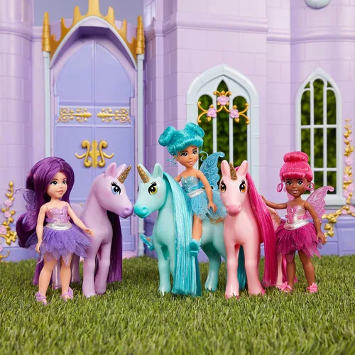 Vista 2 de MGA Entertainment Dream Bella Color Change Surprise Little Fairies - Muñeca de 5.5 pulgadas y unicornio pequeño, paquete de 2 unidades, Aubrey